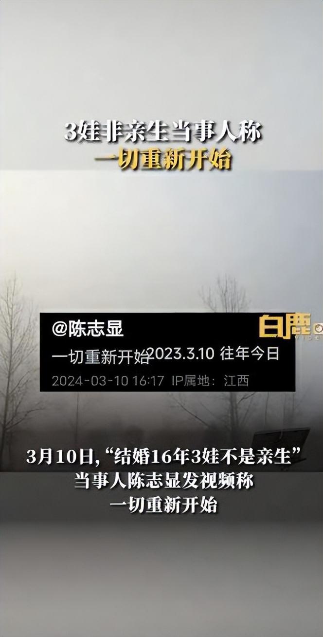 3娃非親生當(dāng)事人稱(chēng)一切重新開(kāi)始