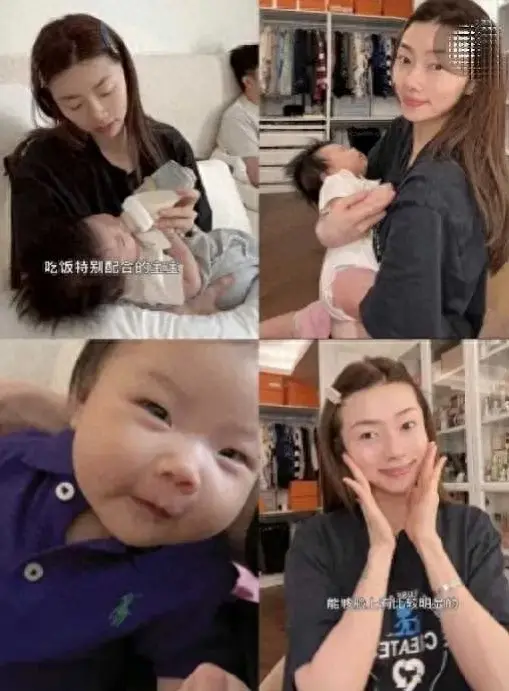 程曉玥曬帶娃日常,穿睡衣素顏狀態引爭議,雇4個保姆仍訴當媽苦