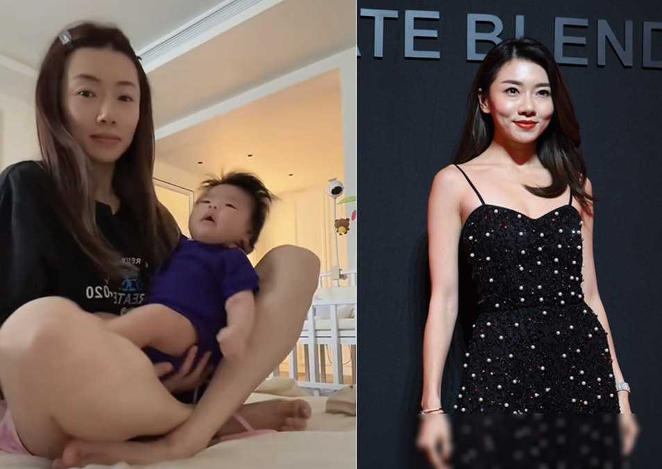 程曉玥曬帶娃日常,穿睡衣素顏狀態引爭議,雇4個保姆仍訴當媽苦
