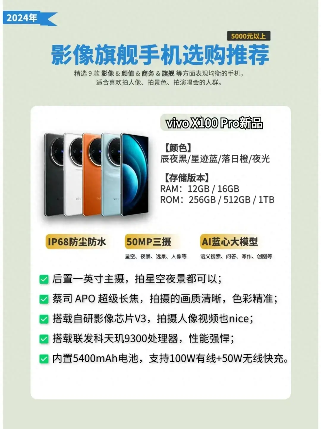 影像旗艦手機推薦,這五款可以閉眼