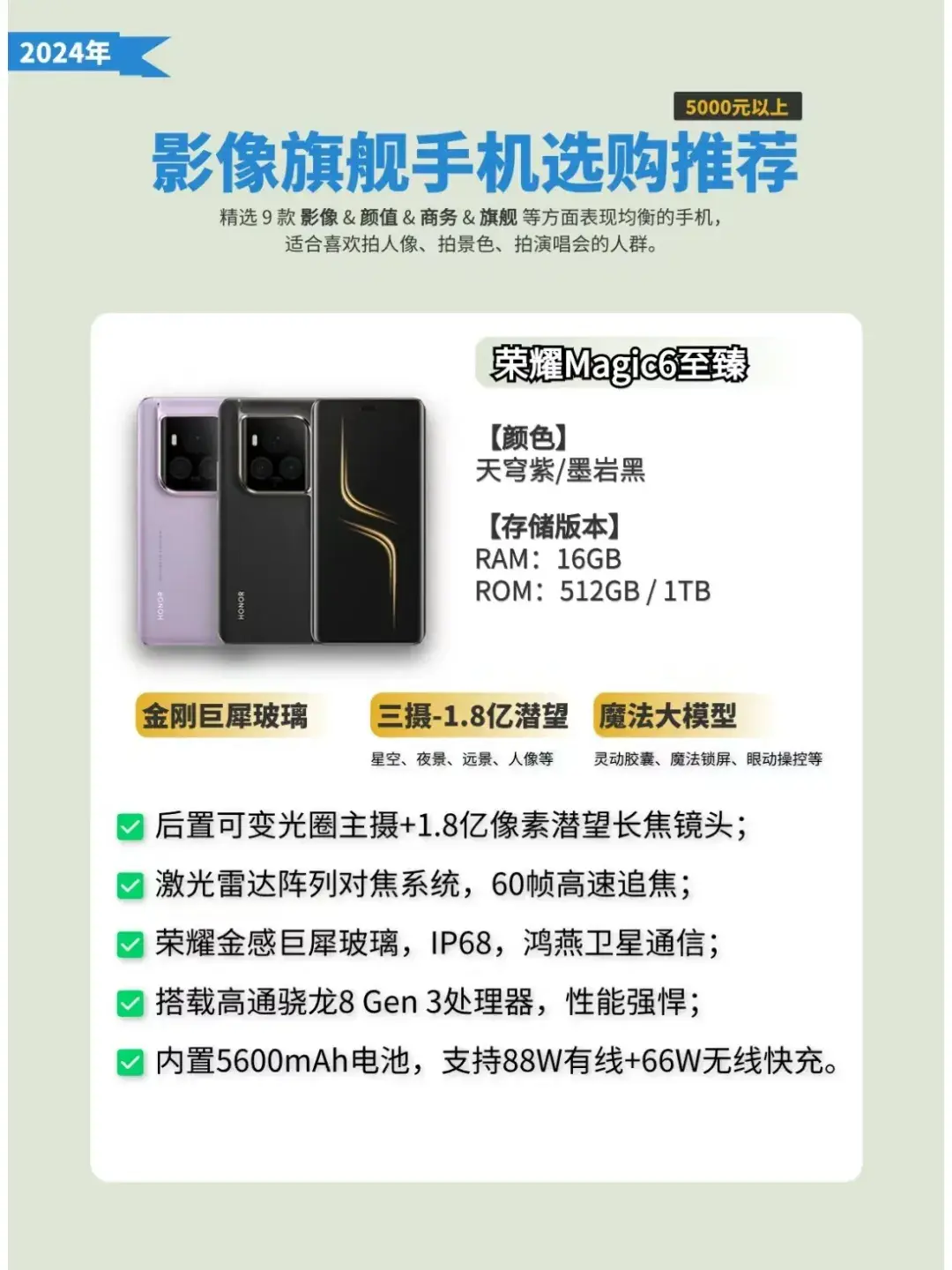 影像旗艦手機推薦,這五款可以閉眼