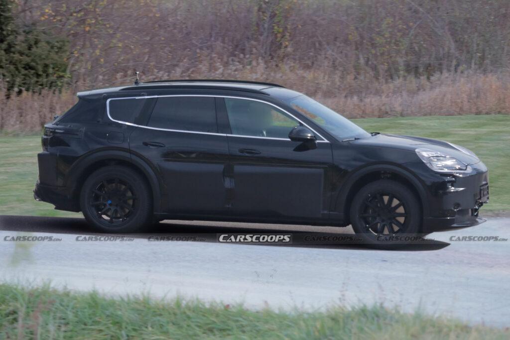 定位純電動(dòng)三排座SUV,保時(shí)捷K1測試諜照曝光