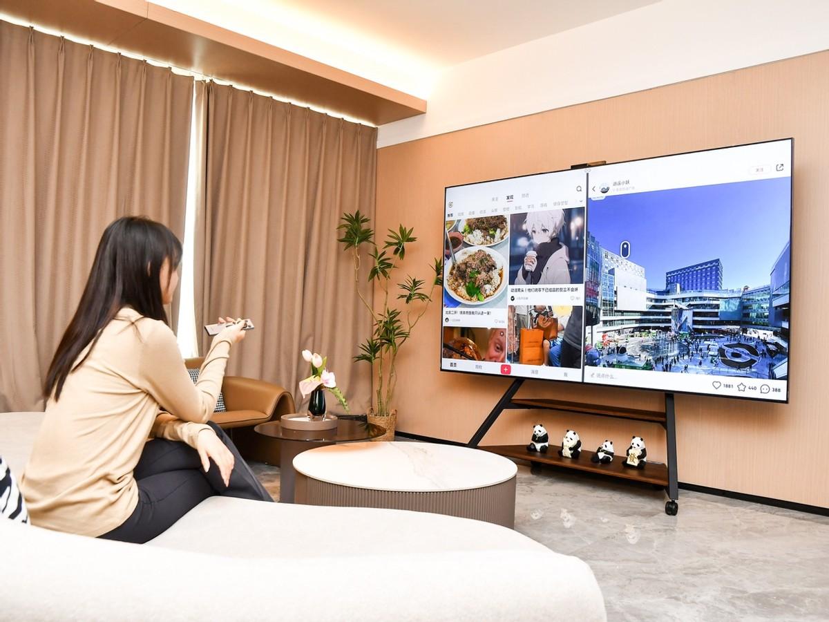 “巨幕手機”到手價不到萬元,華為智慧屏 V5 系列75英寸你心動了嗎