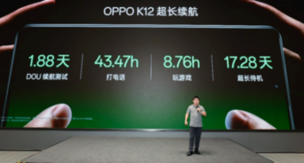 充電5分鐘通話10小時, OPPO K12開啟百瓦閃充+超長續航雙普及時代