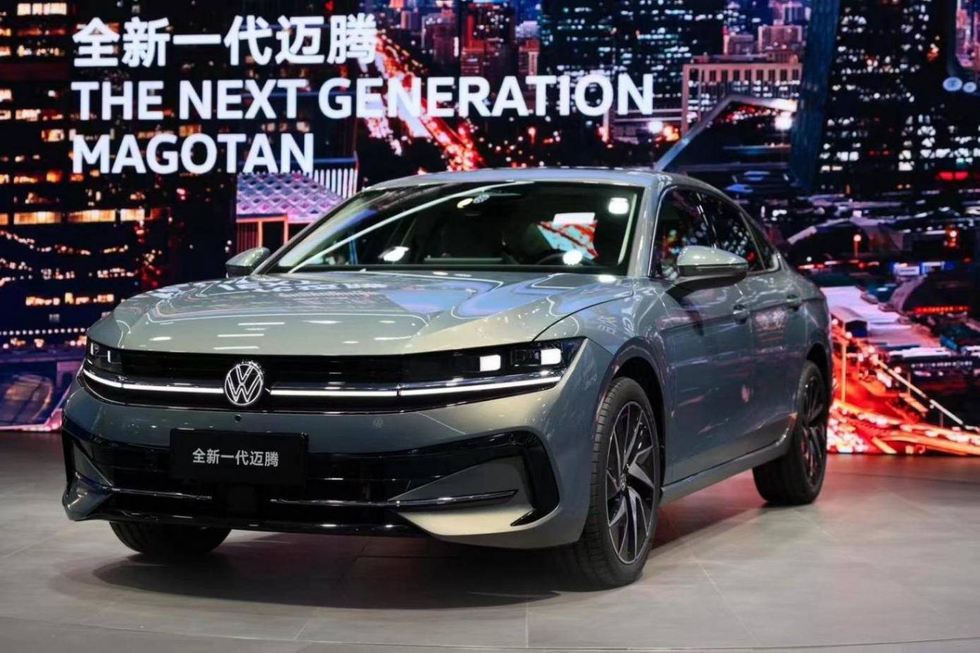 北京車展實(shí)拍新一代邁騰B9,帶副駕娛樂屏和大疆無圖智駕