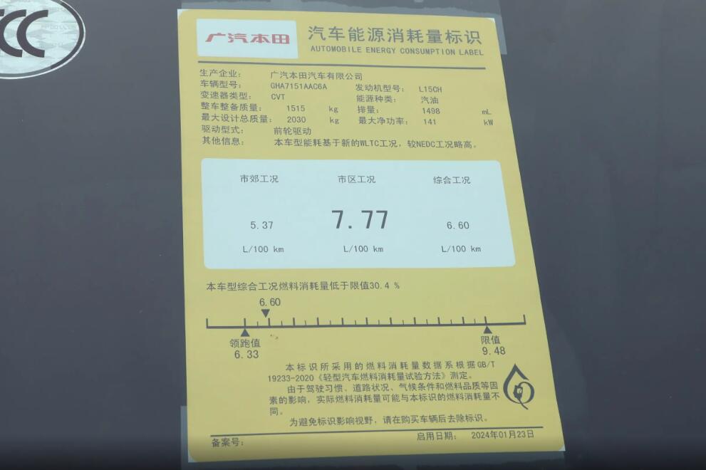 全新雅閣限時補貼2萬!1.5T爆發出192匹馬力,百公里油耗低至6.6L