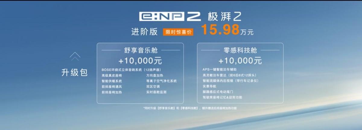 限時15.98萬元起 廣汽本田e:NP2極湃2出大招了?