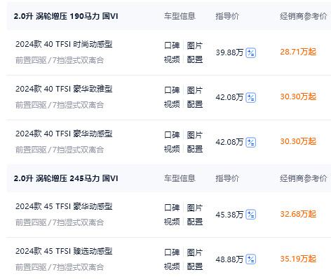 奧迪Q2L領銜,起步14萬元的奧迪你頂得住嗎?
