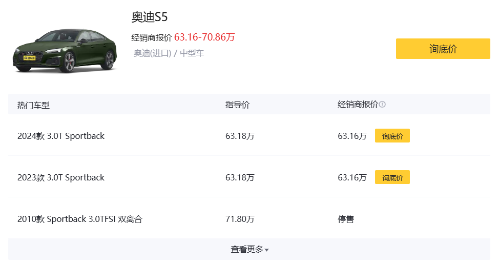 2024 奧迪 S5 Sportback:革新外觀與強勁動力引領豪華運動轎車潮流