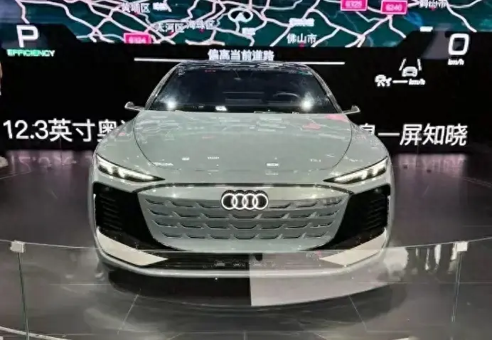 奧迪E6實車曝光,續航500公里,賣20多萬?