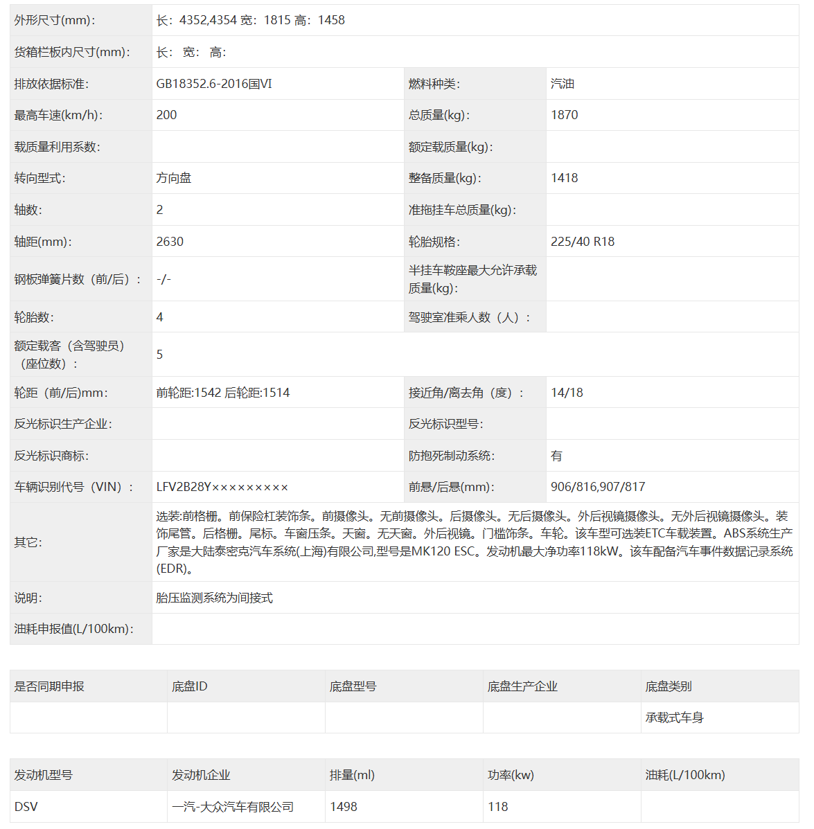 終于用上1.5T動力 新款奧迪A3L申報 軸距再次加長