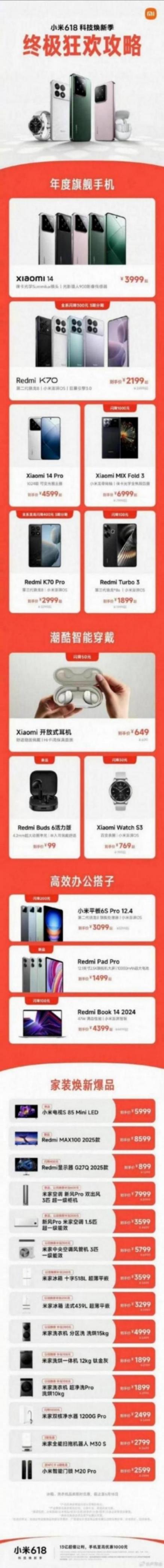 雷軍:618最后一天,歡迎到小米商城逛逛