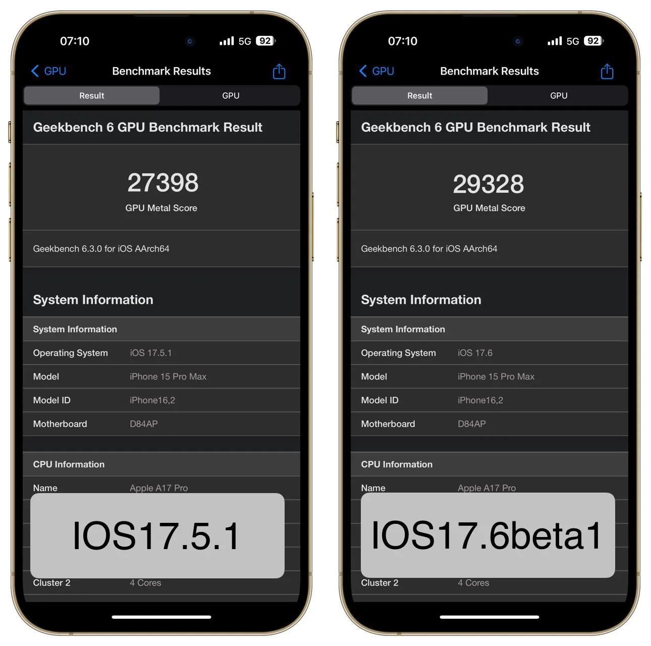 IOS17.6首個測試版評測:發熱、續航略有提升,圖形處理才是亮點