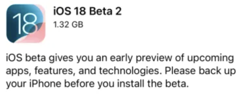 蘋果發布 iOS 18 beta2 測試版,加入新功能,但也存在一些 Bug