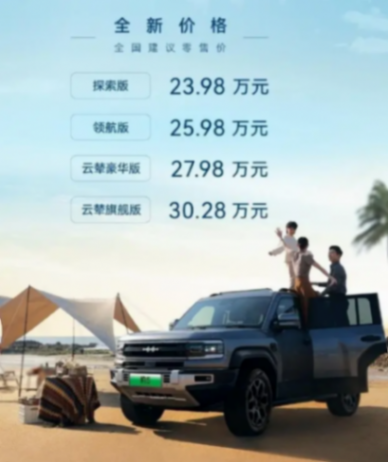 比亞迪旗下方程豹車型降價(jià)引熱議