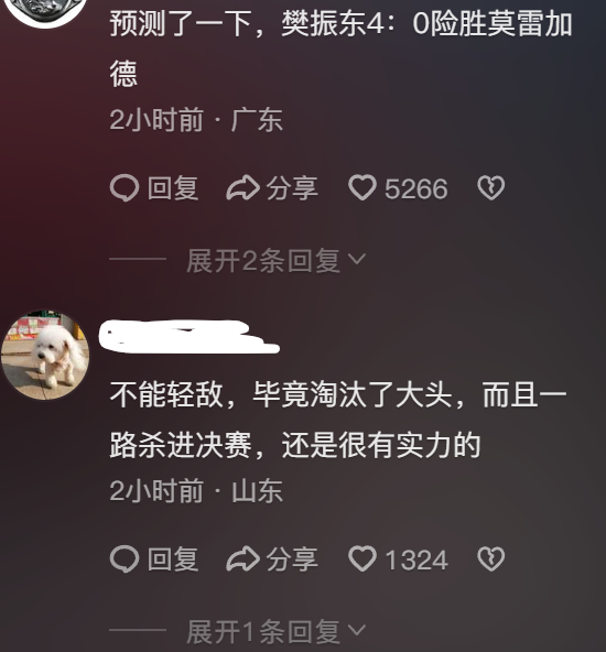 樊振東:不管結果如何我還是我