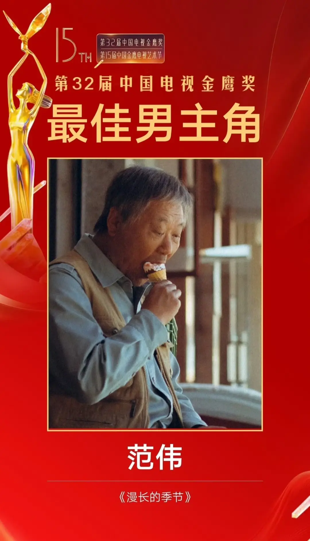 范偉憑漫長的季節(jié)獲最佳男主角