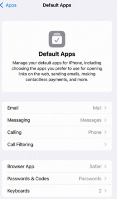 定制你的數字生活:蘋果iOS 18.2可設置iPhone默認應用