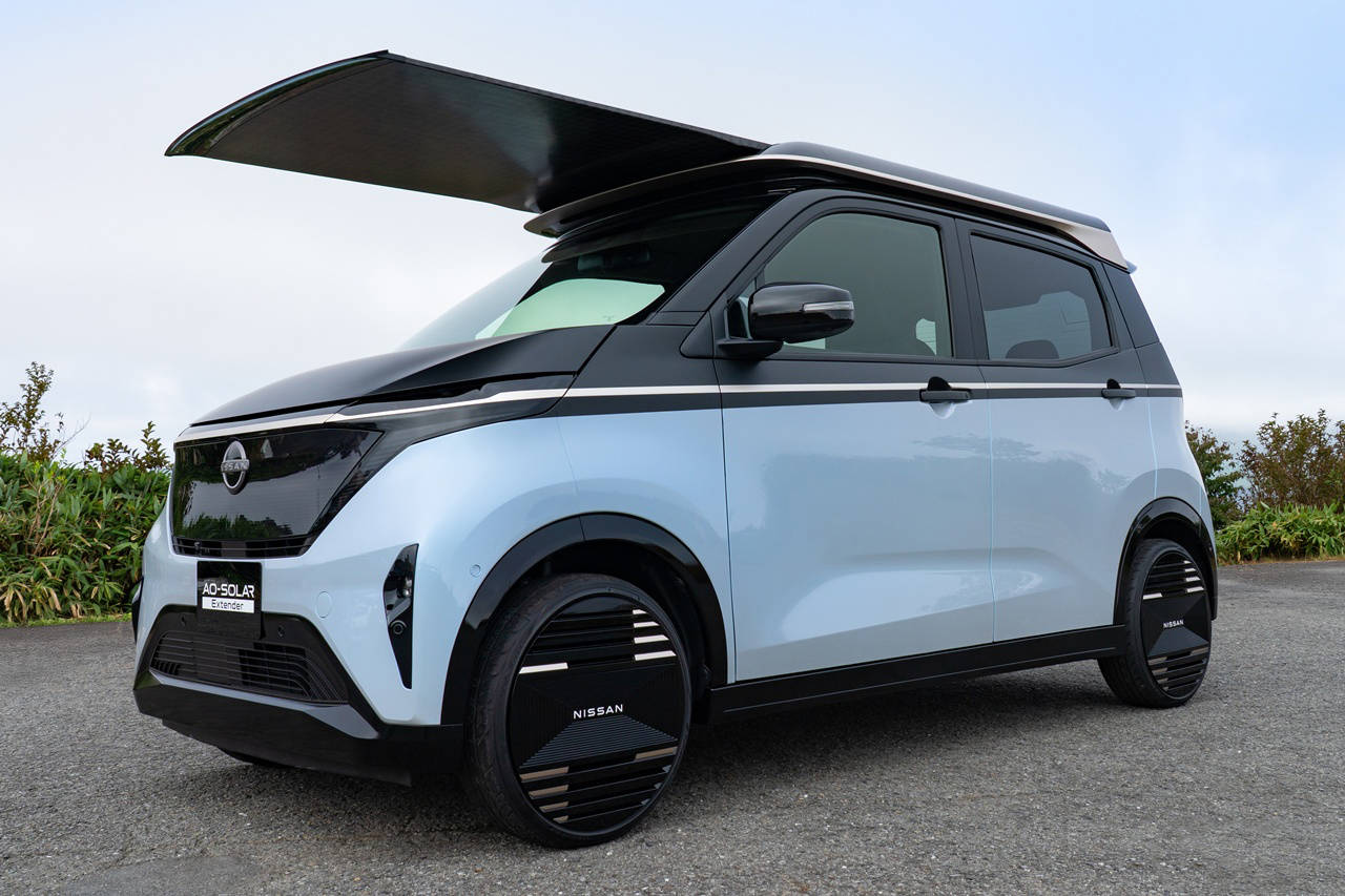 電動車變移動發(fā)電站?日產(chǎn)推出創(chuàng)新太陽能電池板!